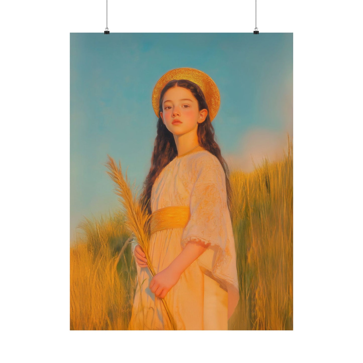 Saint Faith -  Sanctified Souls Print - Multiple Sizes - Premium Posters - Catholic Art - Christian Home - Martyr Saint
