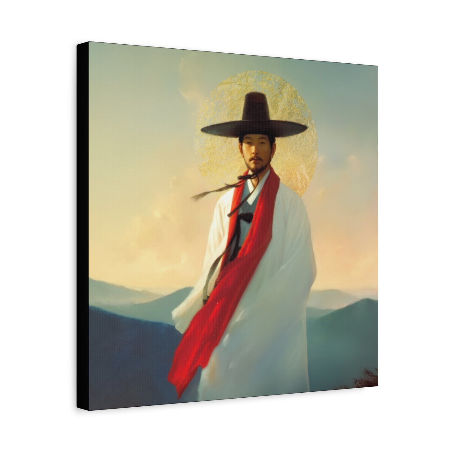 Saint Andrew Kim Taegon - Multiple Sizes - Catholic Home art - Museum Wrapped Canvas - Sanctified Souls Print - Martyr Saint