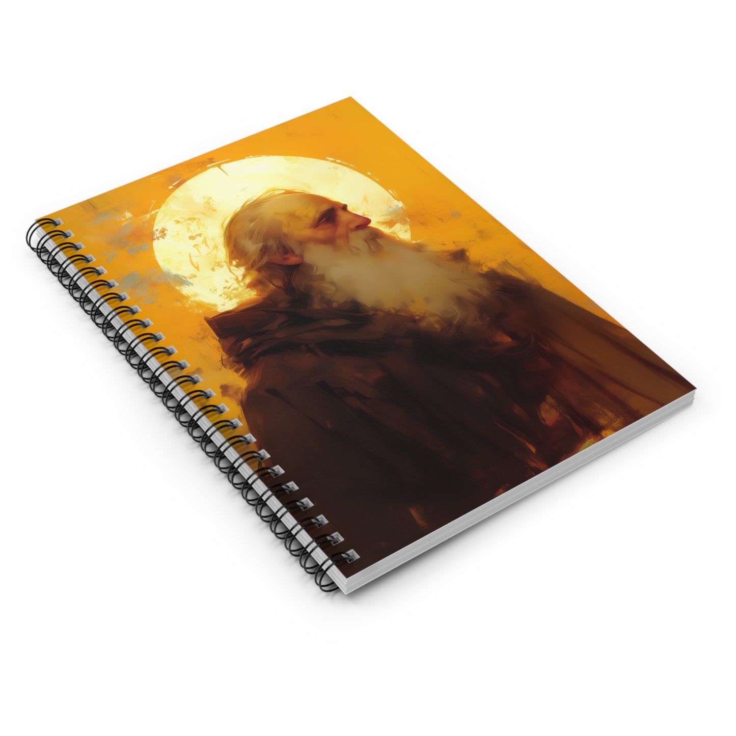 Saint Samson of Dol  - Sanctified Souls Art - Religious - Spiral Notebook - Ruled Line - Religious art - Saint Artwork Journal