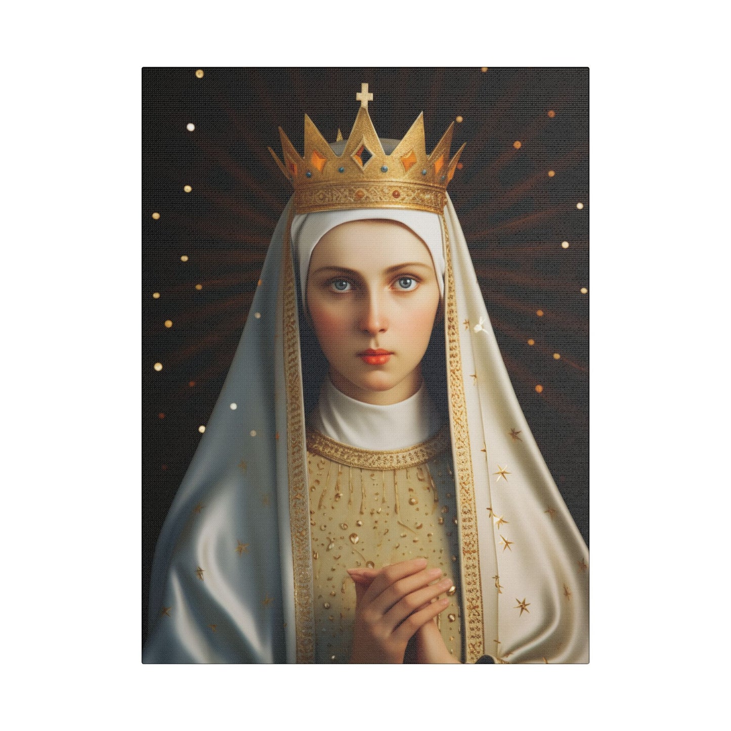 Saint Kinga of Poland Canvas Print - Multiple Sizes - Catholic Home art - Museum Wrapped Canvas - Sanctified Souls Print