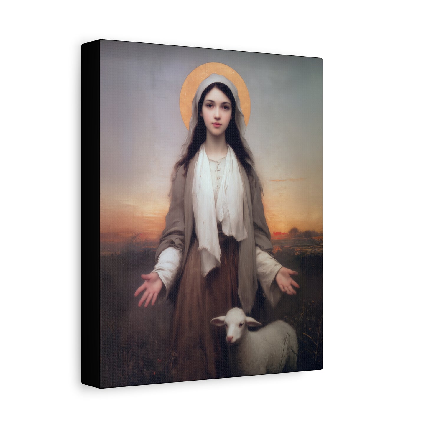 Saint Germaine Cousin - Gallery Wrapped Canvas - Print - Religious Art for your Home - Catholic Art