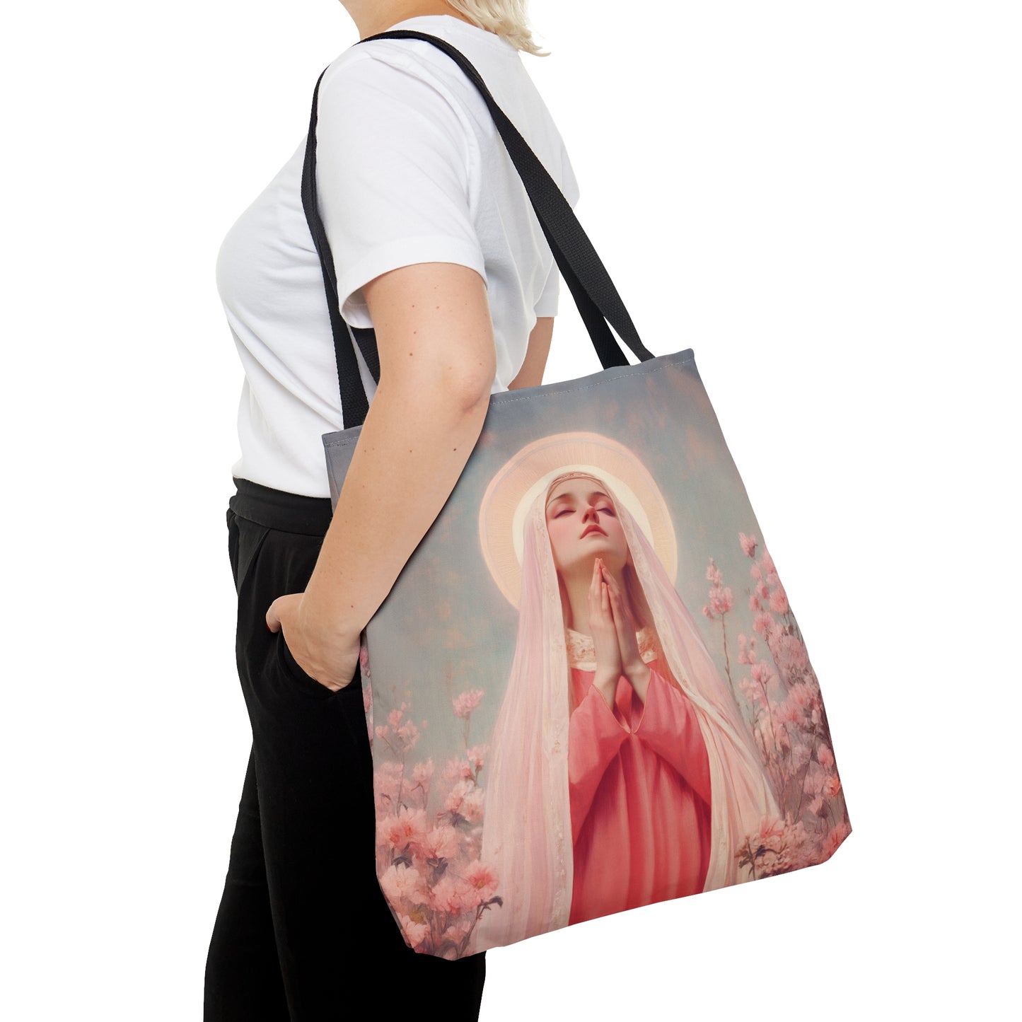 Saint Illuminata - Tote Bag - Large Medium Small Faith Art Bag - Catholic Faith Purse