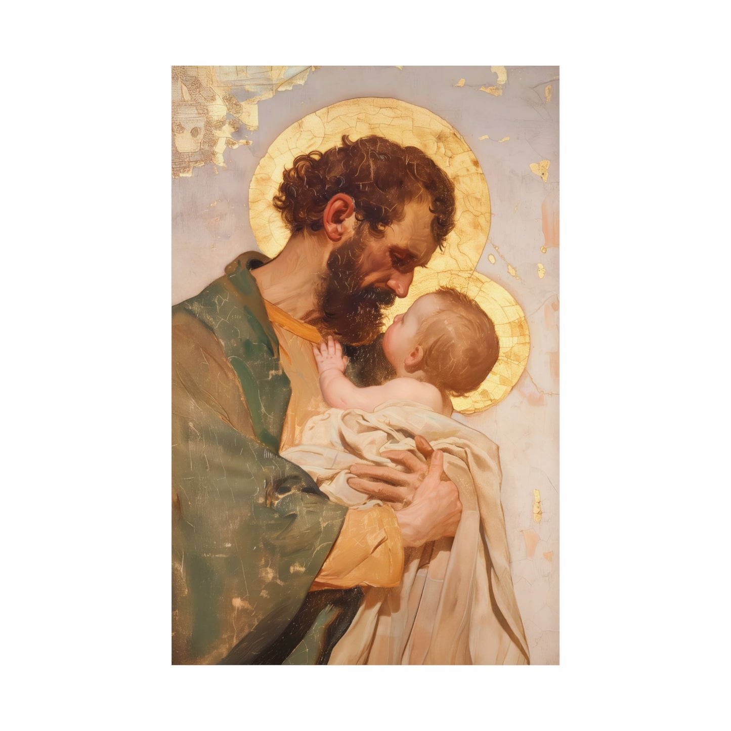 Saint Joseph, Pillar of the Holy Family - Sanctified Souls Print - Multiple Sizes - Premium Matte Vertical Posters - Sister Saints