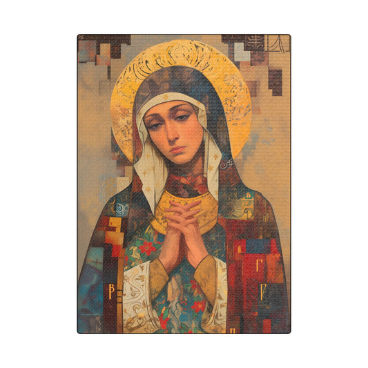 Virgin Mary - Holy Mother of Grace  - Museum Wrapped Canvas - Print - Religious Art for your Home - Catholic art print