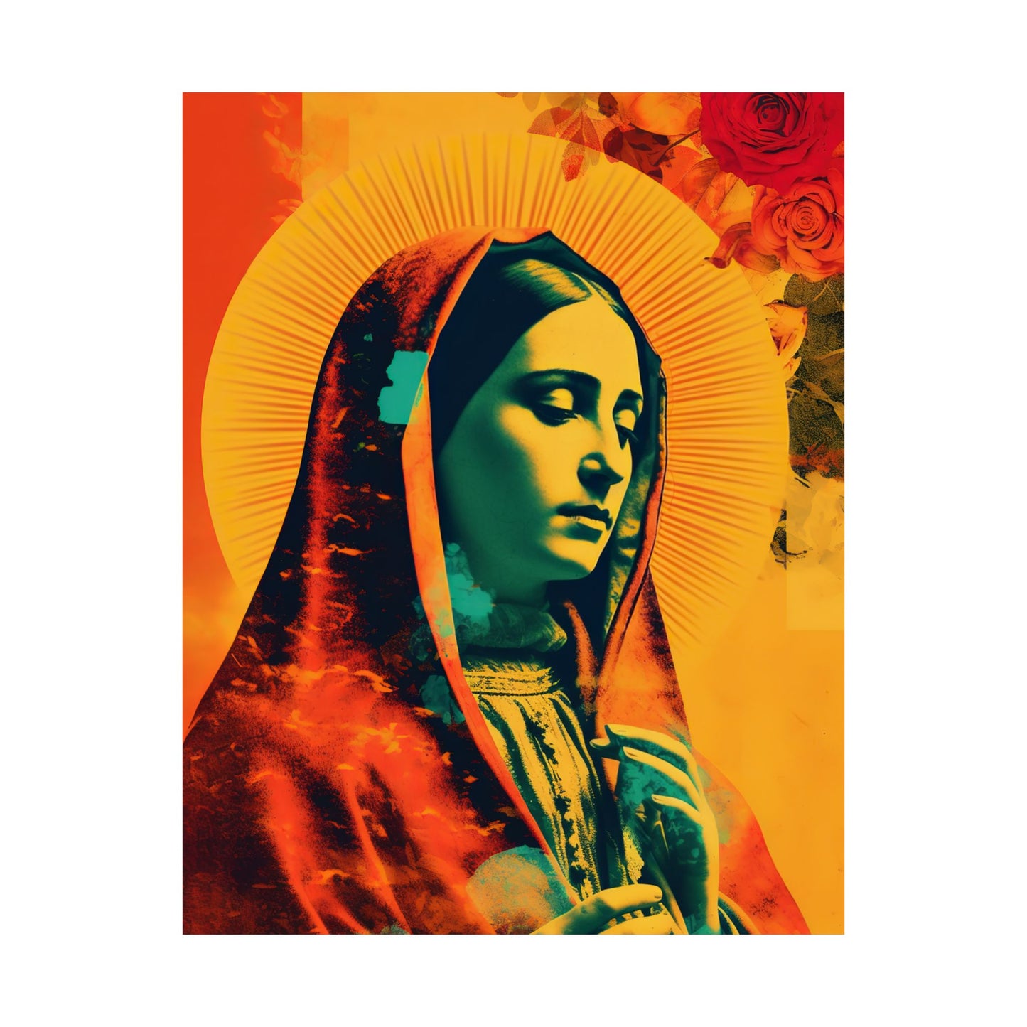 Our Lady's Abundant Love  - Sanctified Souls Print - Multiple Sizes - Premium Matte Vertical Posters - Virgin Mary