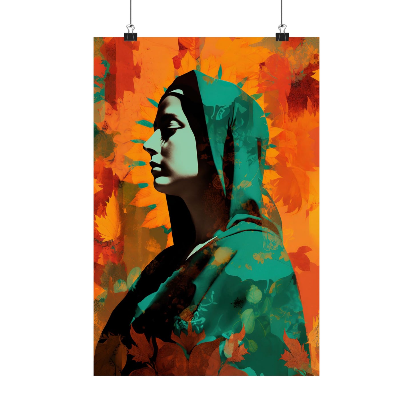 Heavenly Guadalupe Collage Art - Sanctified Souls Print - Multiple Sizes - Premium Matte Vertical Posters - Our Lady