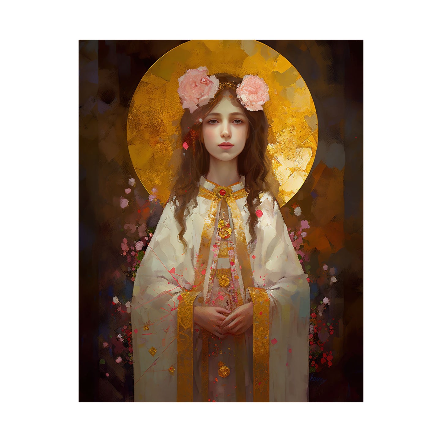 Saint Philomena Print - Sanctified Souls Print - Multiple Sizes - Premium Matte Vertical Posters