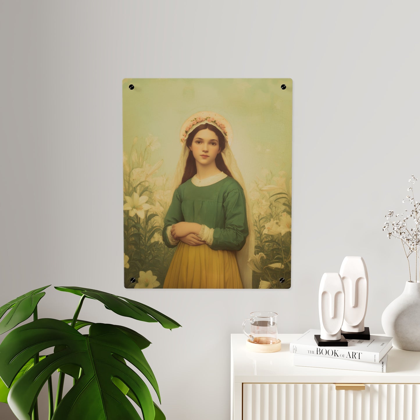 Saint Maria Goretti Wall Art Panel - Ready to Hang Acrylic Print - Catholic Saint Art - Patron Saint Print - No Frame needed