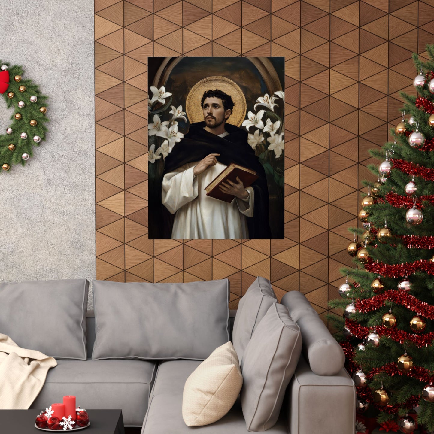 Saint Dominic - Sanctified Souls Print - Multiple Sizes - Premium Posters - Catholic Art - Christian Home Decor Artwork