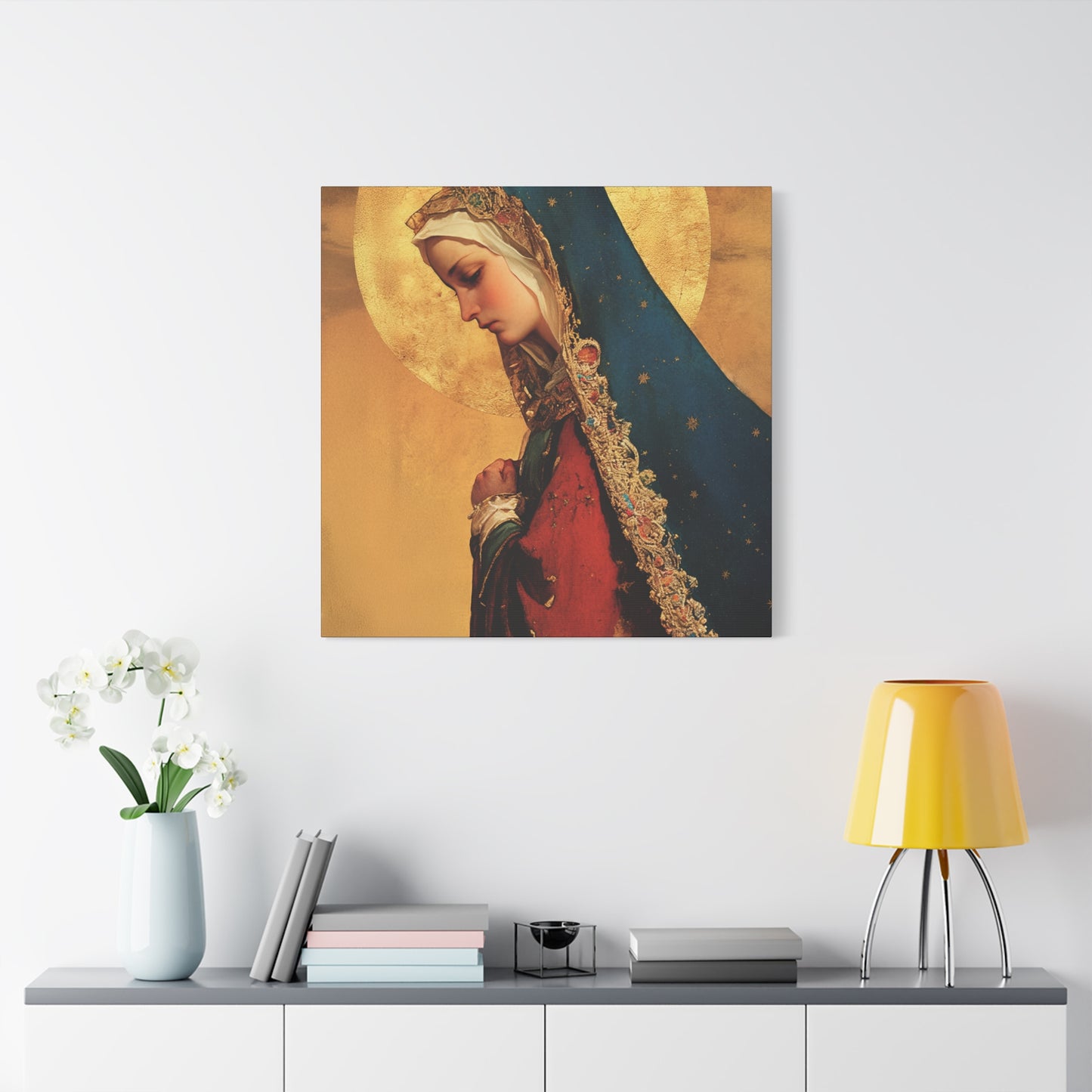 Our Lady of Mercy / Our Lady of Ransom - Multiple Sizes - Catholic Home art - Museum Wrapped Canvas - Sanctified Souls Print - Mother Mary