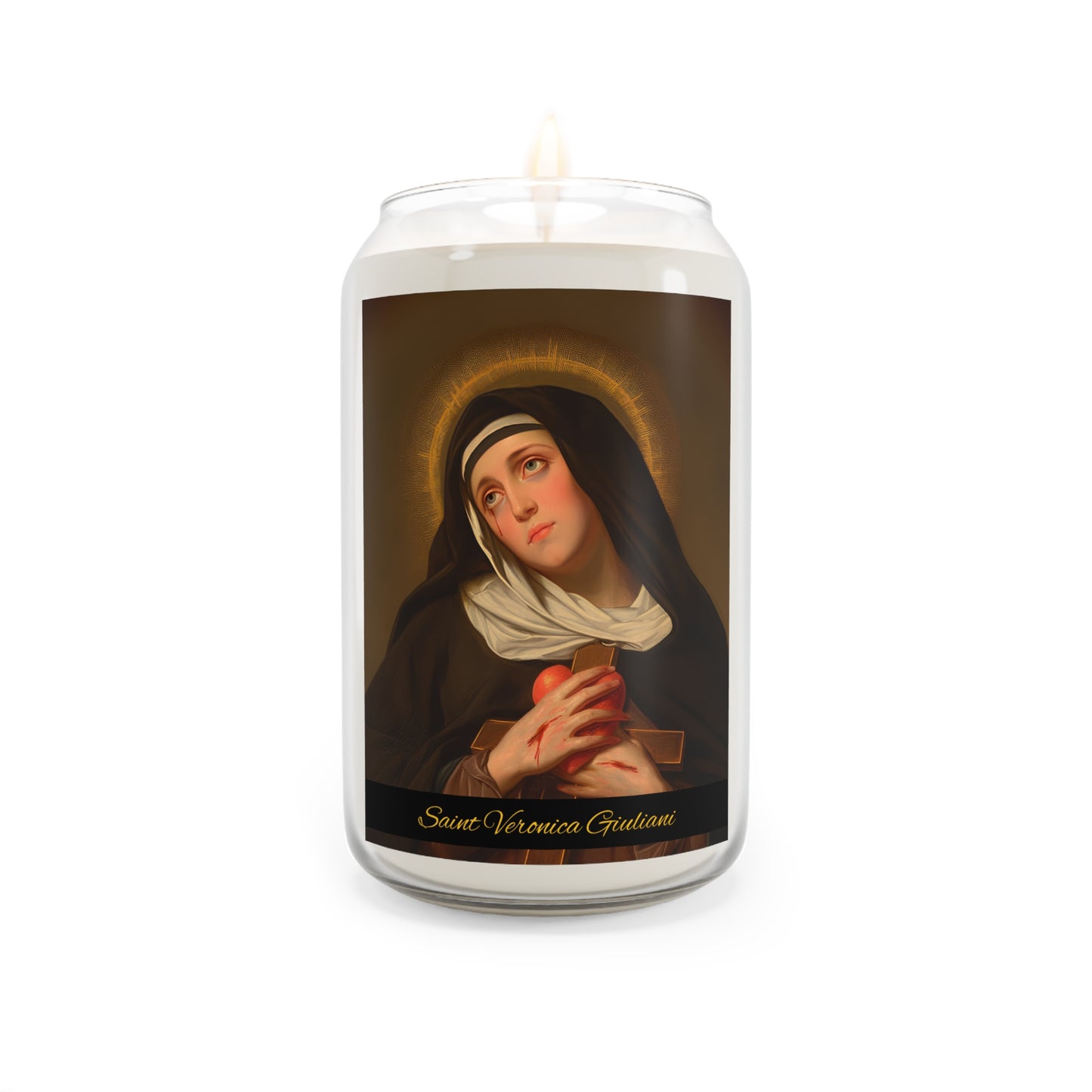 Saint Veronica Giuliani - Scented Prayer Candle, 13.75oz -  Candle - Catholic Art - prayer room Scented Candle