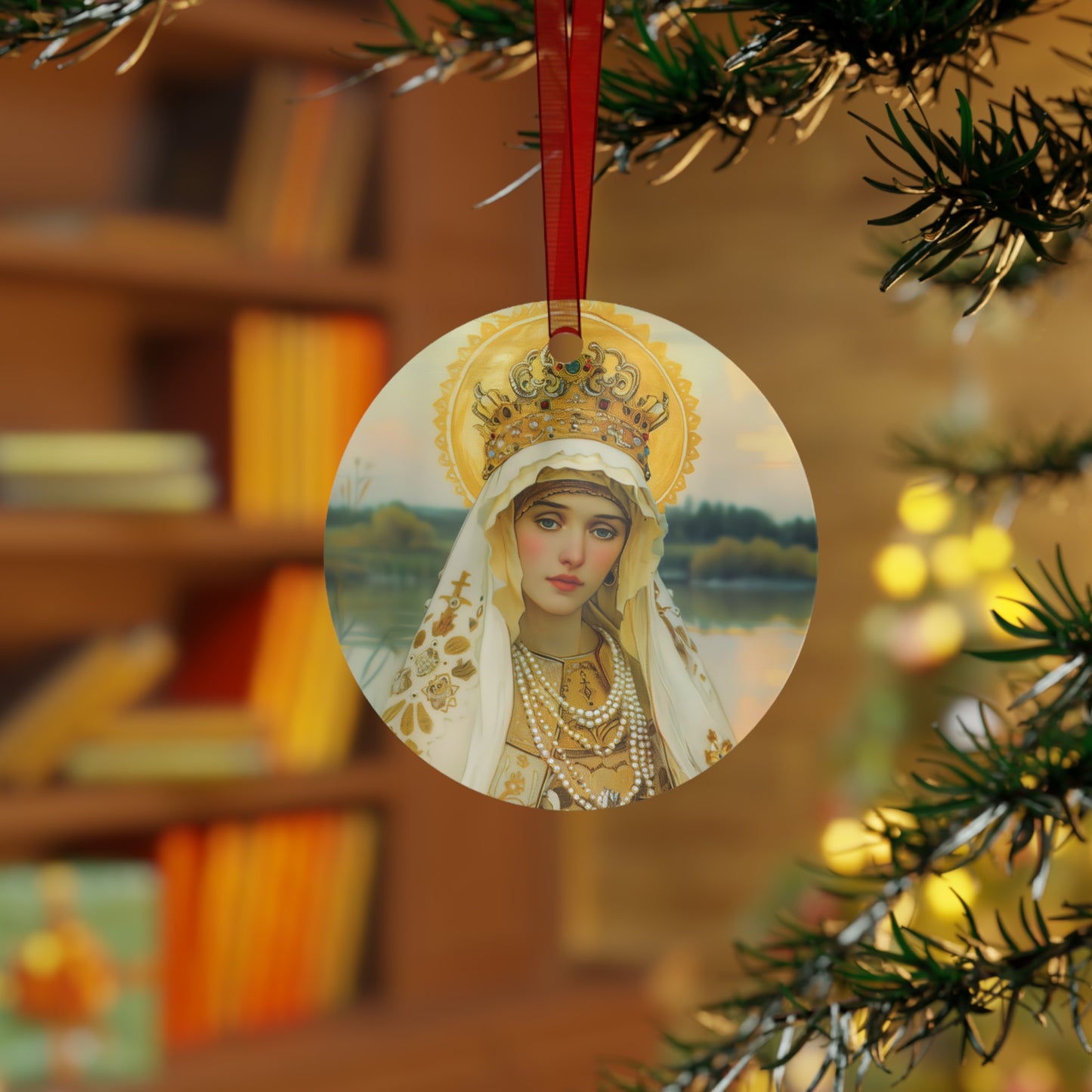Saint Olga of Kyiv Metal Ornament - Religious Holiday Christmas Ornament and Keepsake - Catholic Keepsake