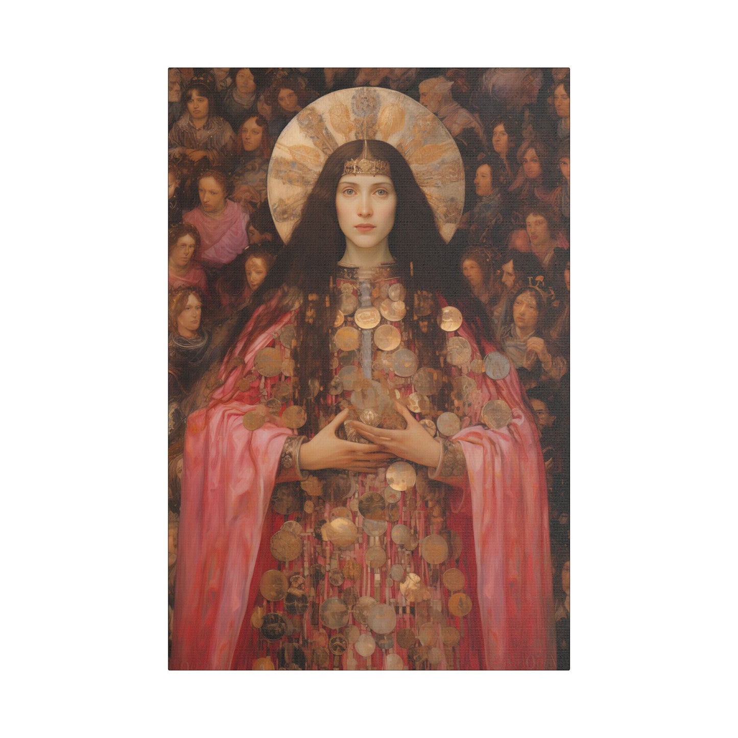 Saint Praxedes Canvas Print - Multiple Sizes - Catholic Home art - Gallery Wrapped Canvas - Sanctified Souls Print