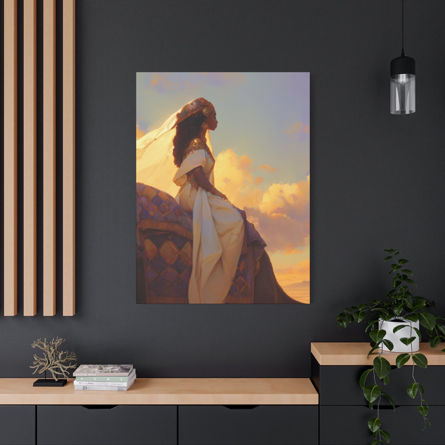 Queen of Sheba - Gallery Wrapped Canvas - Print - Religious Art for your Home - Catholic Art