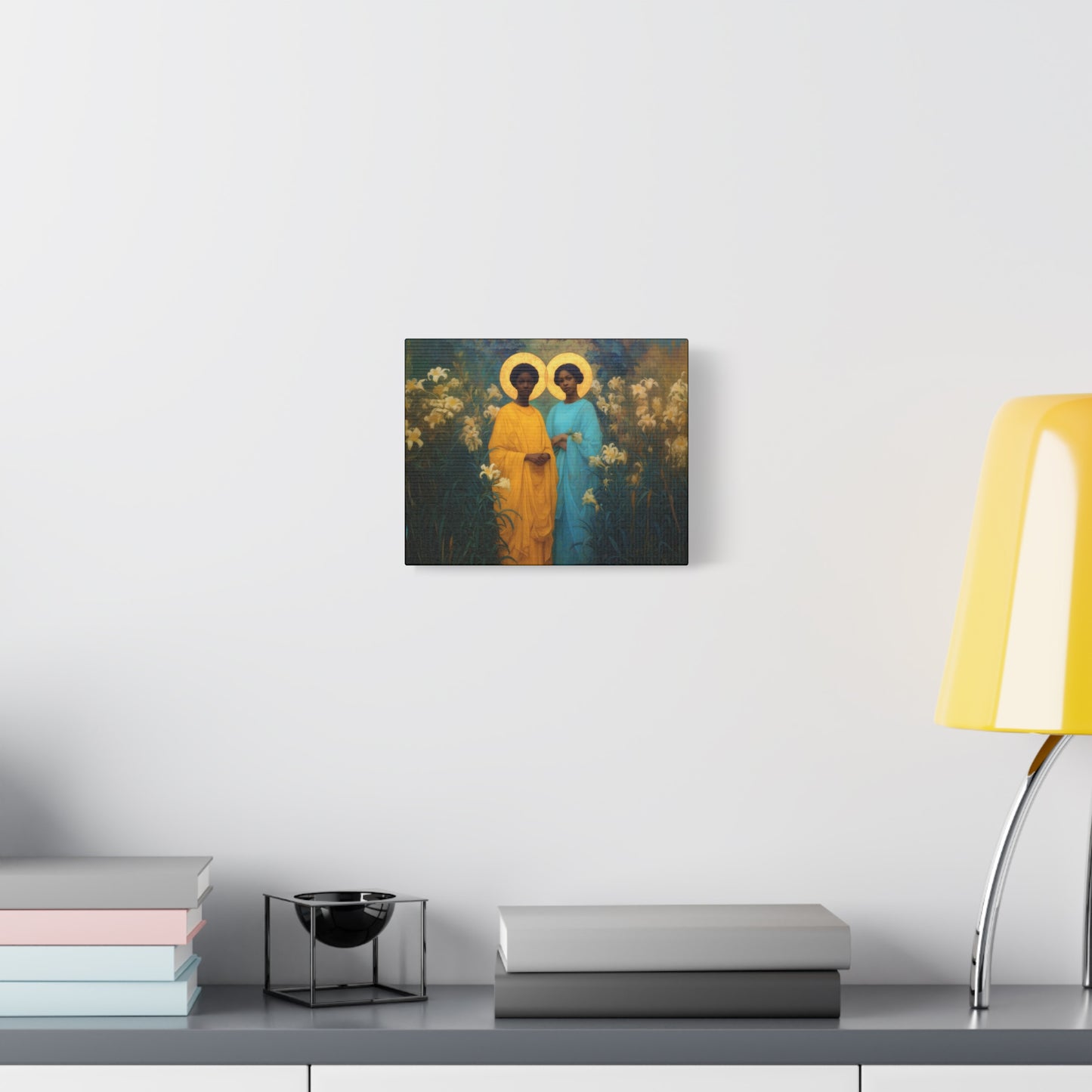 Saint Perpetua and Saint Felicity -  Museum Wrapped Canvas - Sanctified Souls Print - Religious Art for your Home - Catholic Saint Art