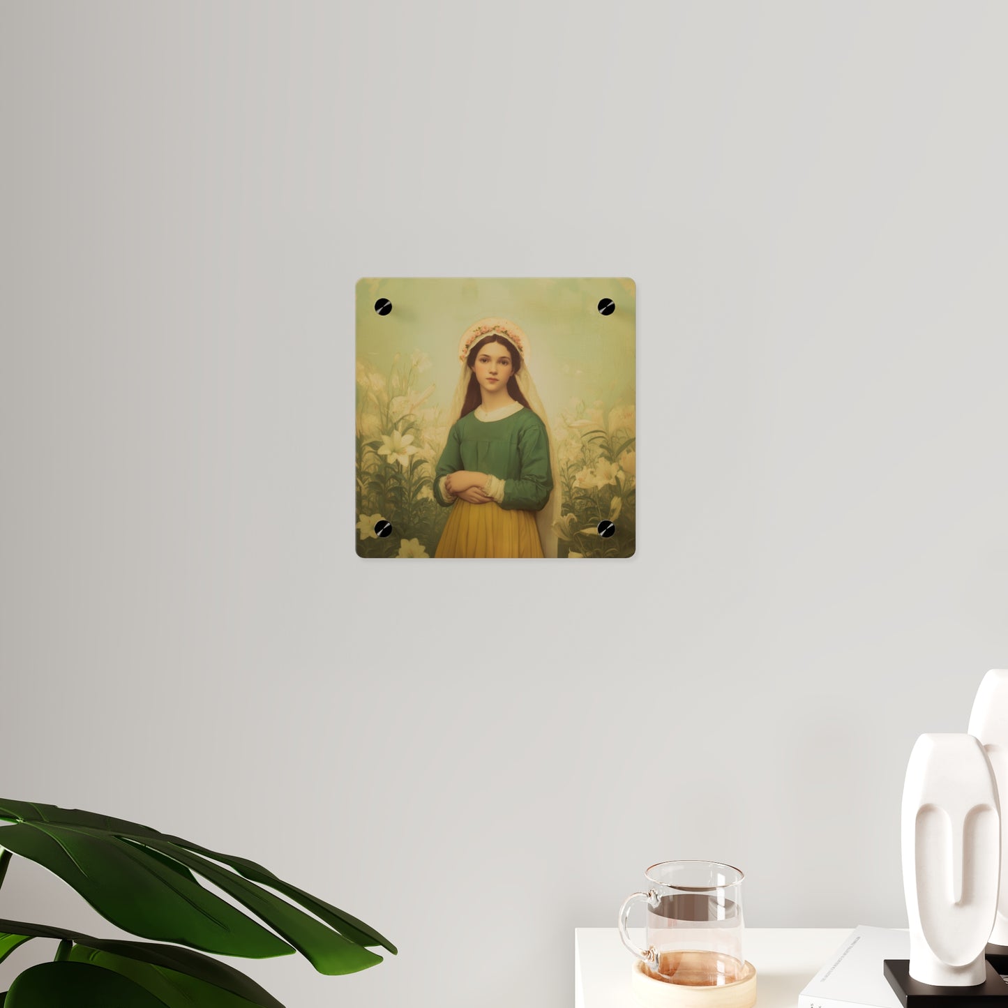 Saint Maria Goretti Wall Art Panel - Ready to Hang Acrylic Print - Catholic Saint Art - Patron Saint Print - No Frame needed