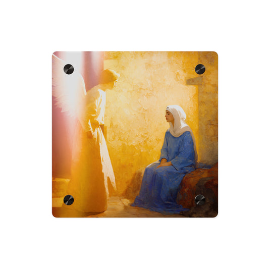 Mary's Yes - Quiet Fiat - Mother Mary - Marian Art - Wall Art Panel - Ready to Hang Acrylic Print - Saint Art - Catholic Art