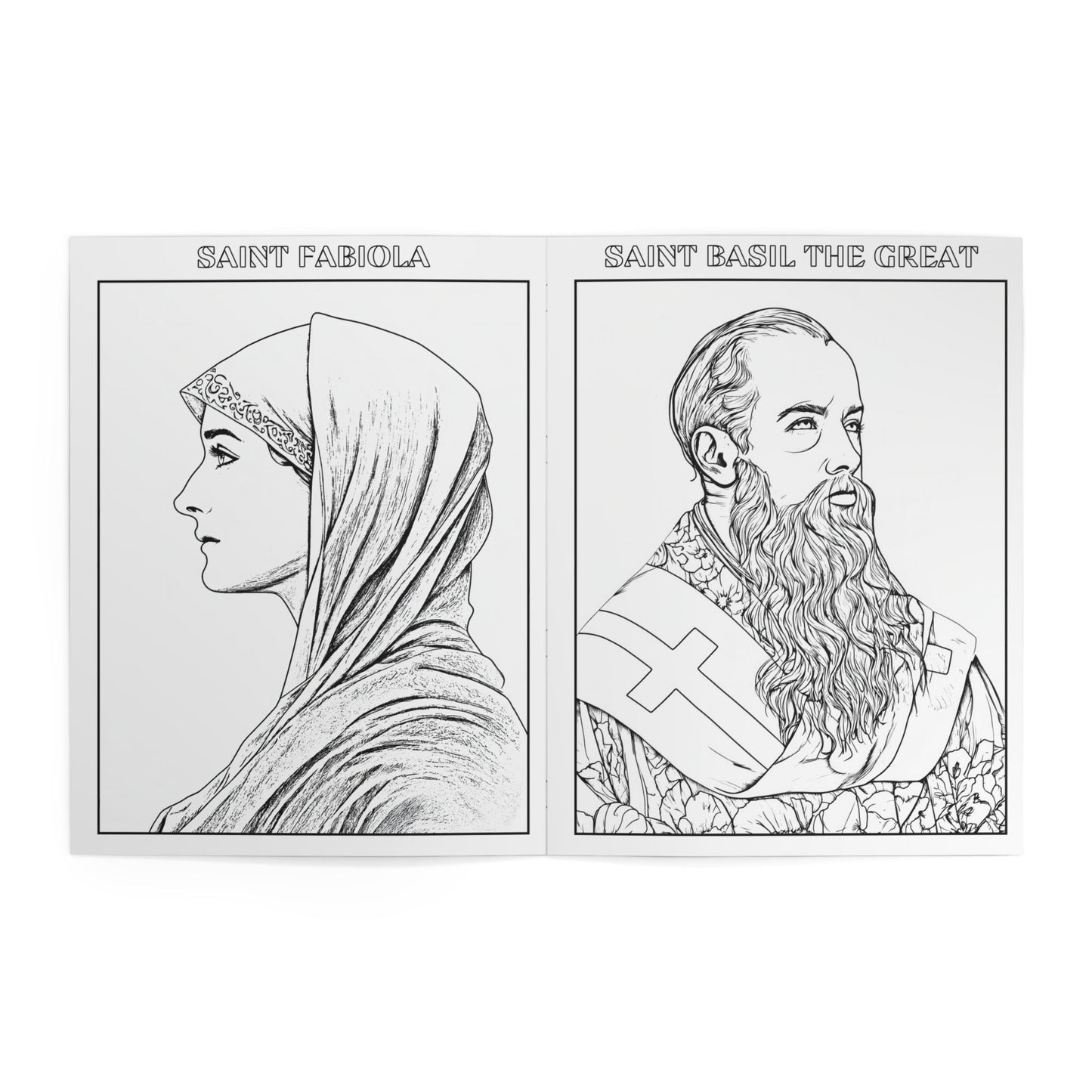 Catholic Saints Coloring Book for Kids | Christian Saint Coloring Pages | Homeschool Catholic Gift | Religious Coloring Book
