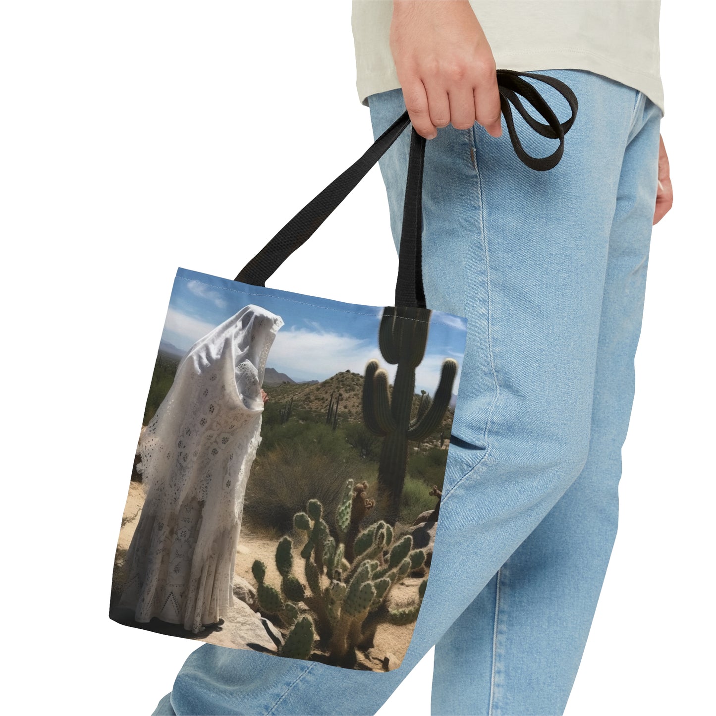 Saint Amma Sarah of the Desert Tote Bag - Catholic faith inspired carry-all purse - day to day bag - Desert Mothers Series