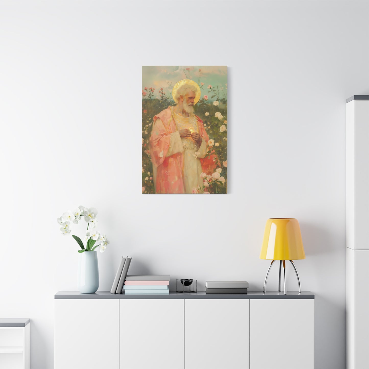 Saint Valentine - Multiple Sizes - Catholic Home art - Museum Wrapped Canvas - Sanctified Souls Print - Catholic Saint Art