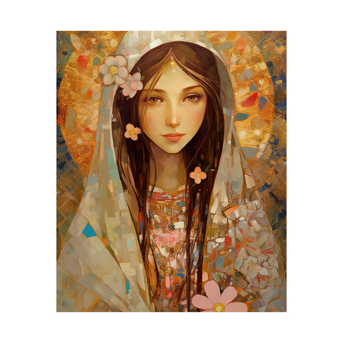 Saint Maria Goretti - Sanctified Souls Print - Multiple Sizes - Premium Matte Vertical Posters