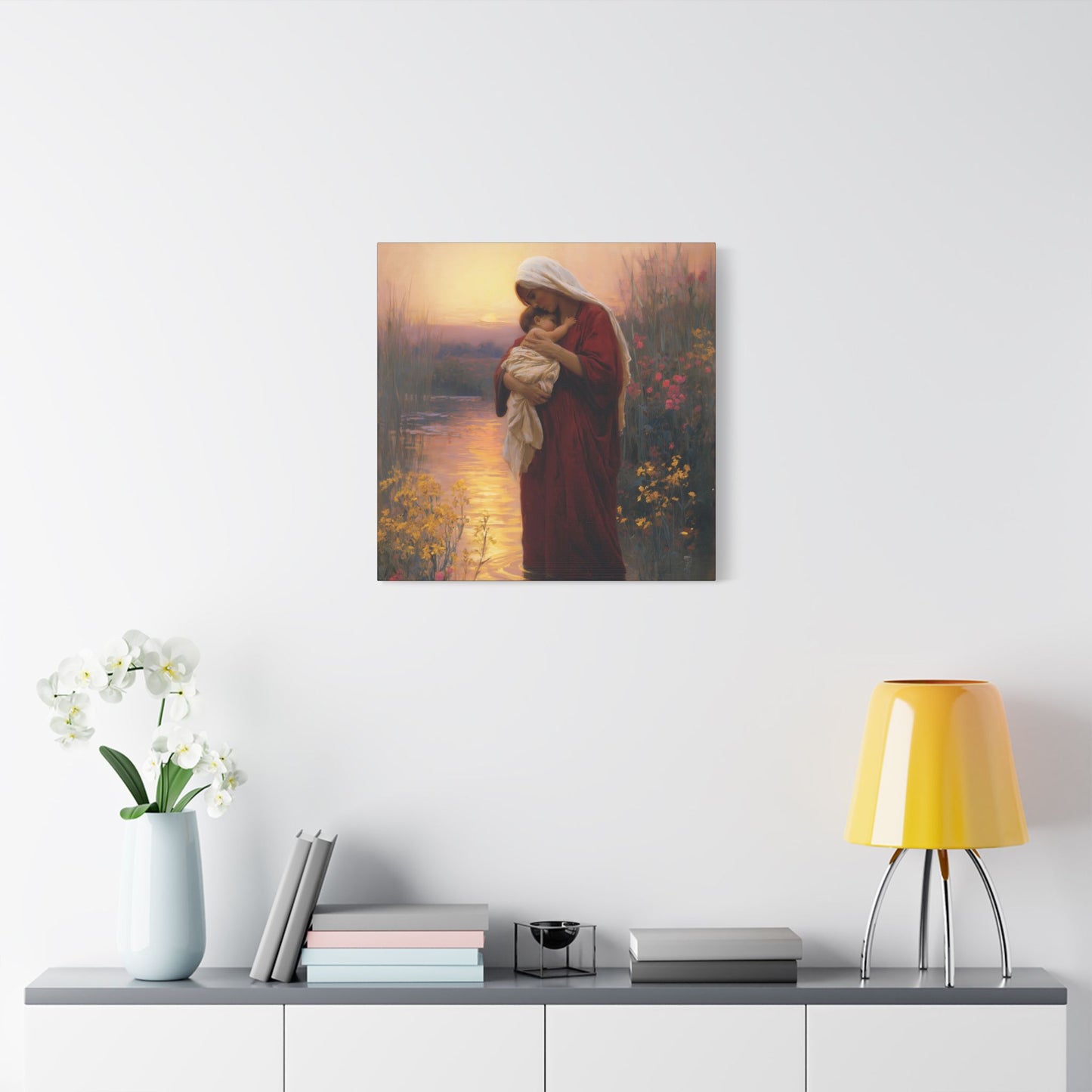Saint Elizabeth, Mother to John the Baptist -  Museum Wrapped Canvas Print - Multiple Sizes - Catholic Home art Matte Canvas