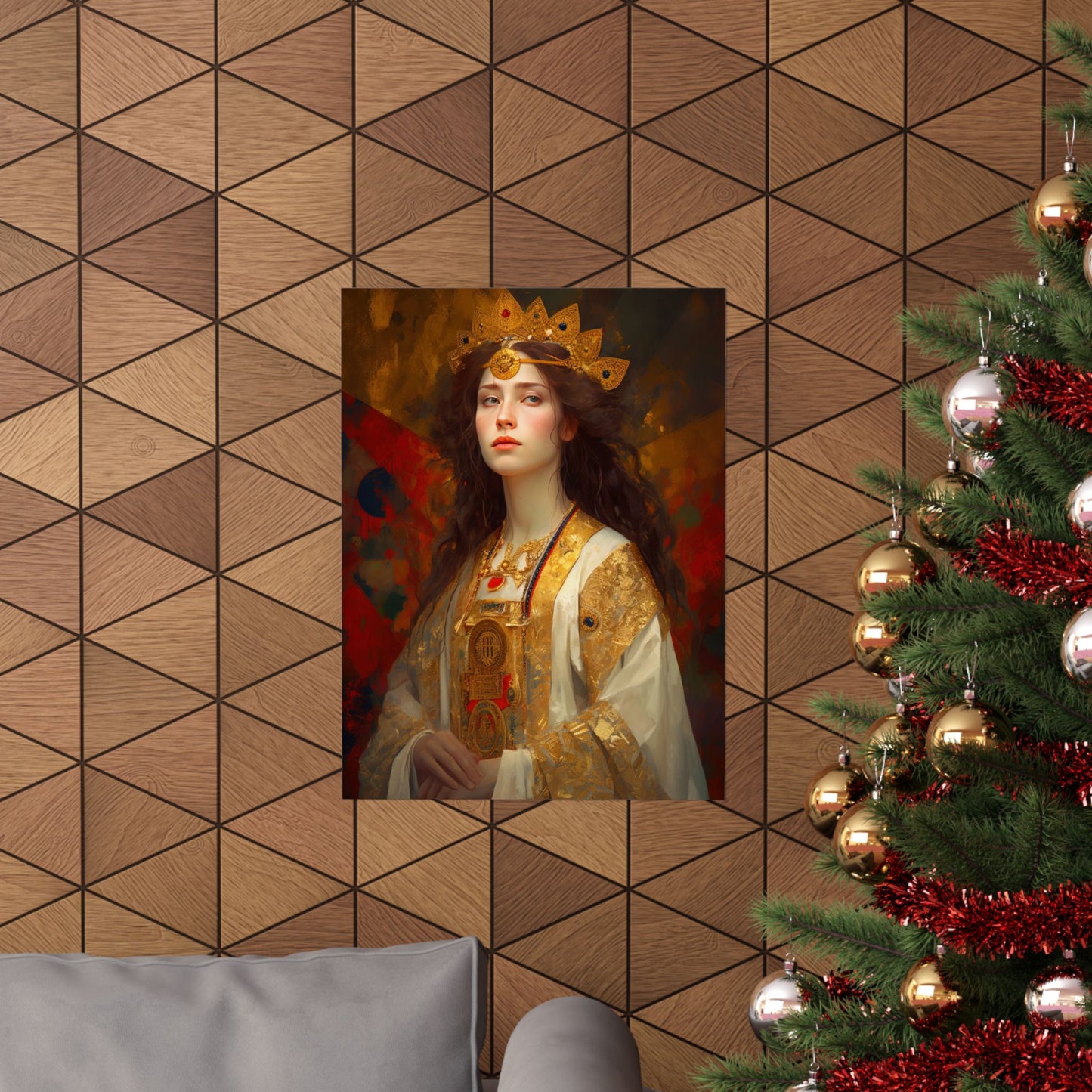 Saint Barbara - Sanctified Souls Print - Multiple Sizes - Premium Matte Vertical Posters