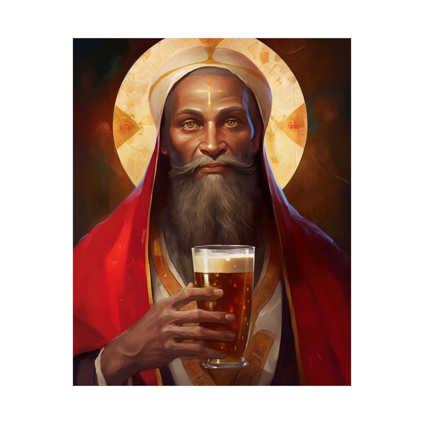 Saint Augustine of Hippo - Sanctified Souls Print - Multiple Sizes - Premium Matte Vertical Posters