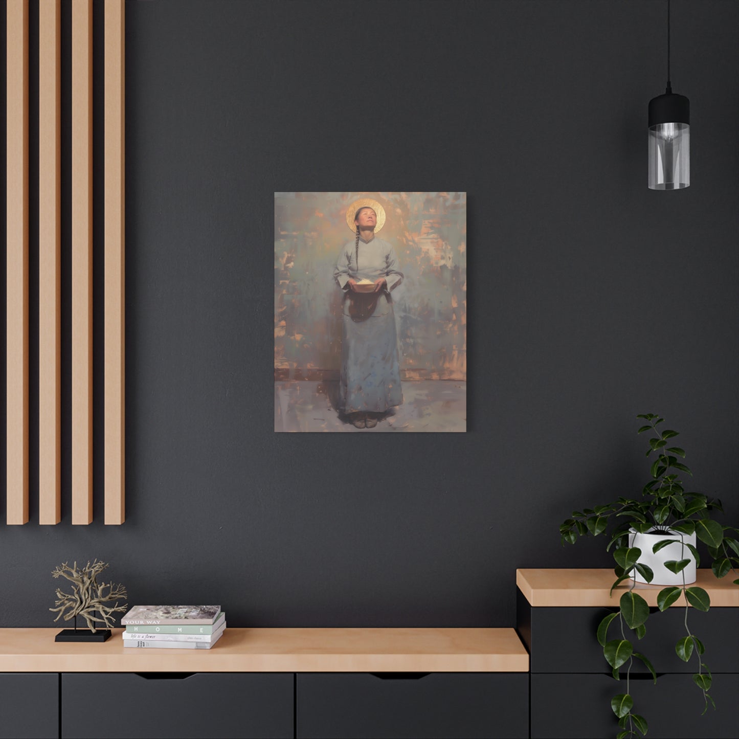 Saint Martha Wang - Chinese Martyr Saint  - Gallery Wrapped Canvas - Print - Religious Art for your Home - Catholic Art