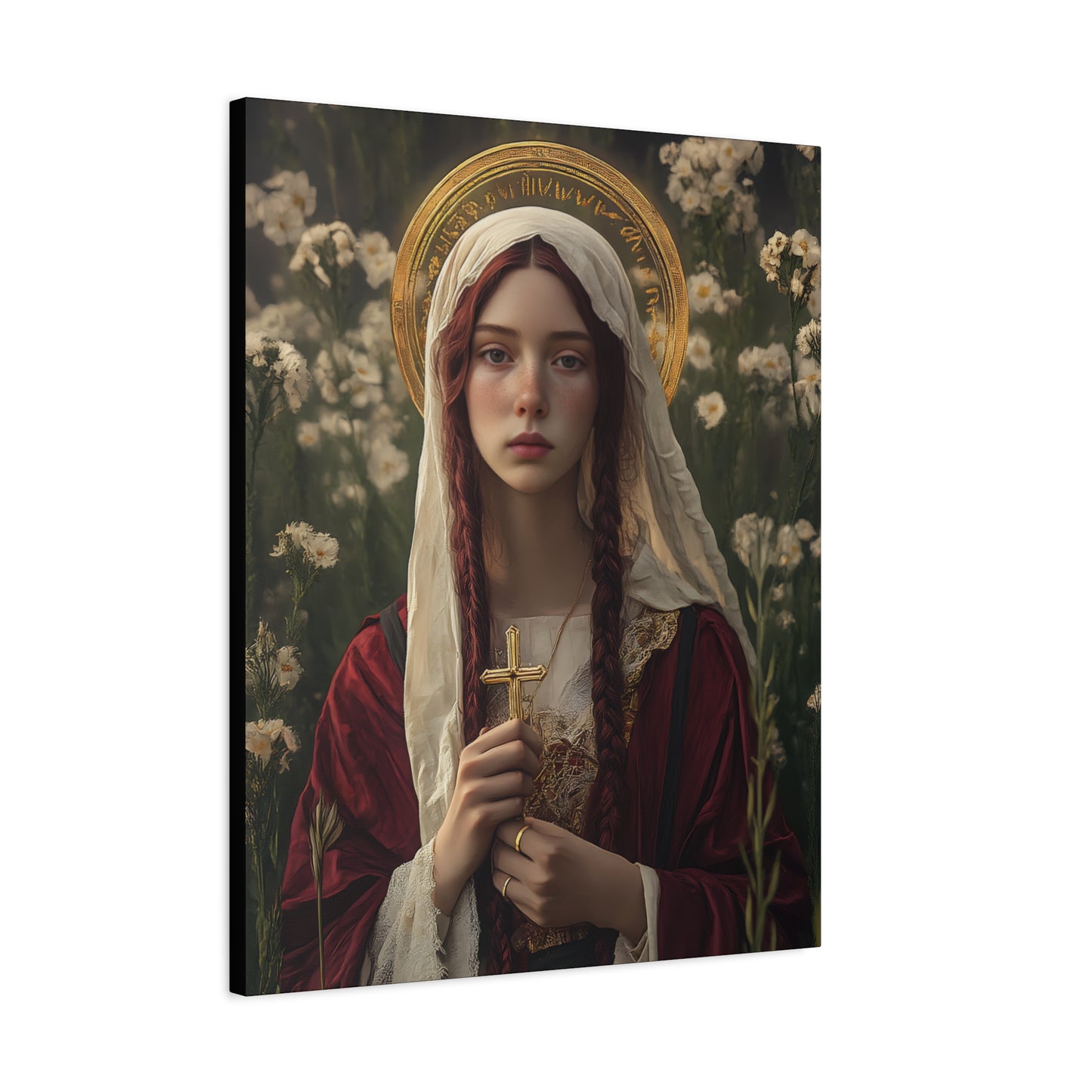 Saint Hilaria - Gallery Wrapped Canvas - Print - Religious Art for your Home - Catholic Art