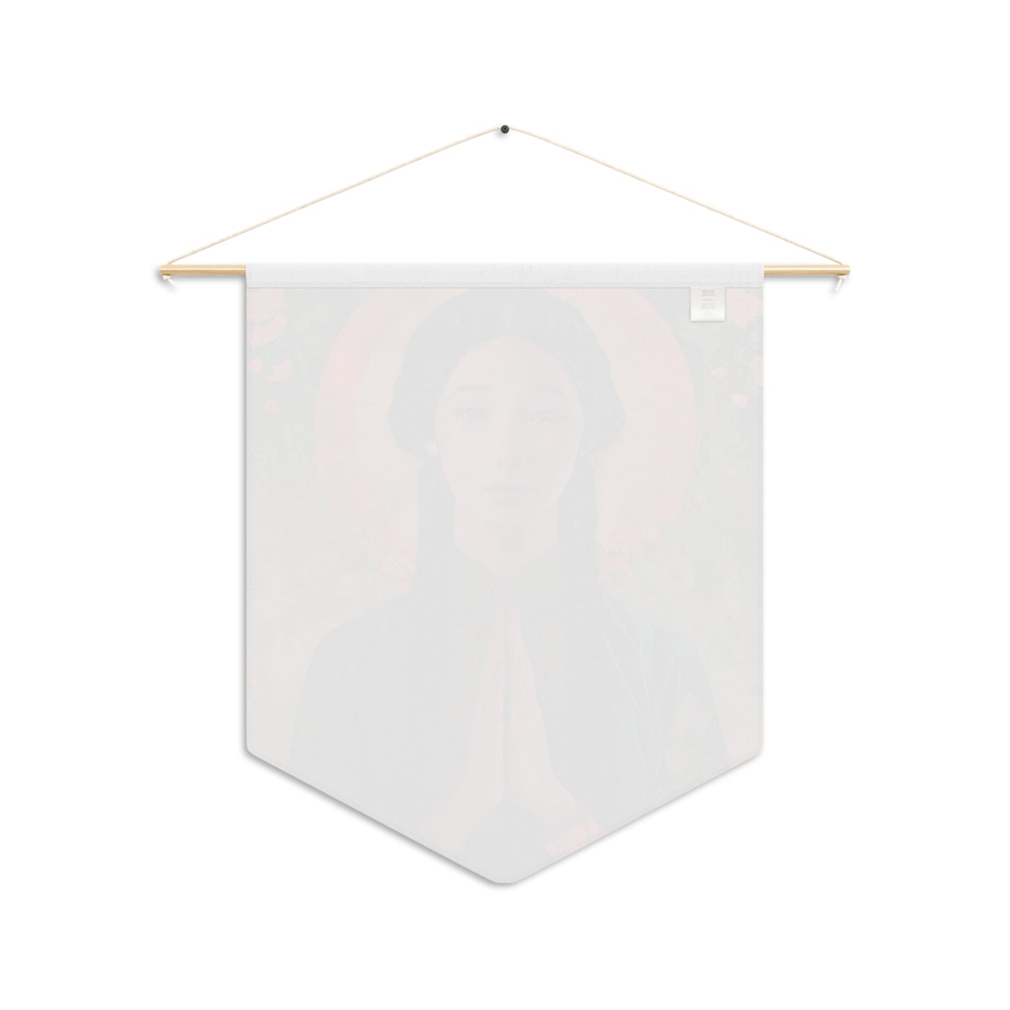 Saint Anna Wang Wall Banner / Wall Hanging / Pennant - Religious Wall Tapestry - Catholic Art - 18" x 21"