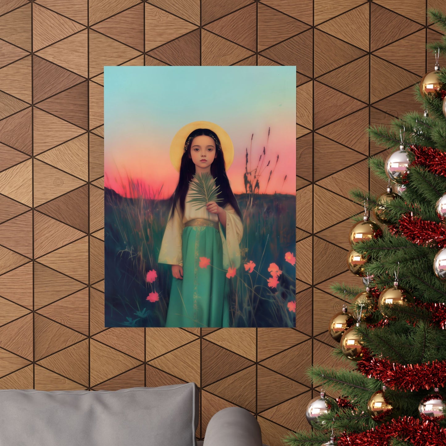 Saint Charity -  Sanctified Souls Print - Multiple Sizes - Premium Posters - Catholic Art - Christian Home - Martyr Saint