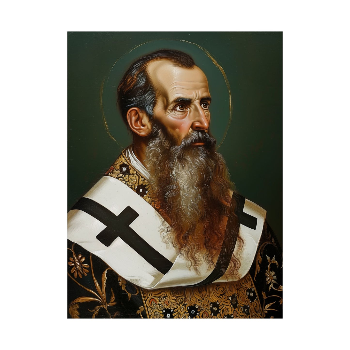 Saint Basil the Great  - Sanctified Souls Print - Multiple Sizes - Premium Matte Vertical Posters