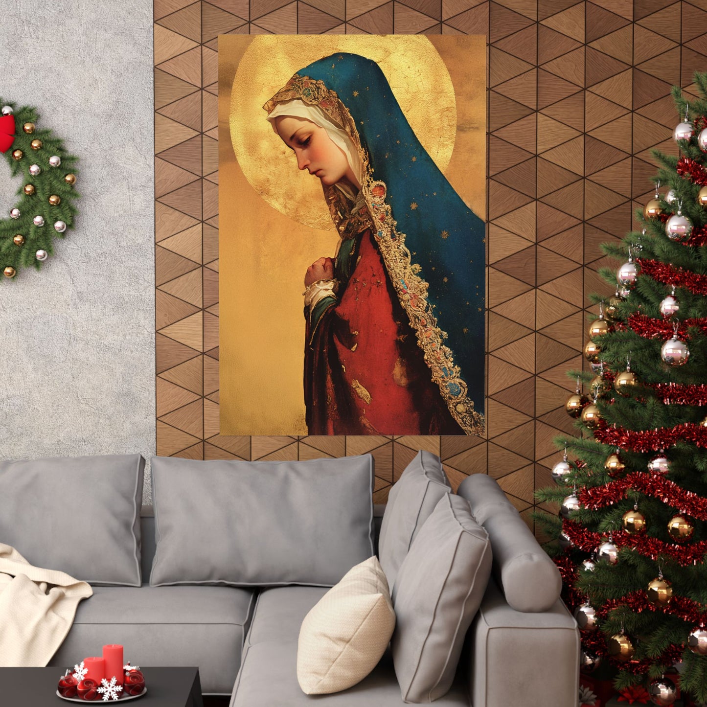 Our Lady of Mercy / Our Lady of Ransom -  Catholic Art - Multiple Sizes - Premium Posters - Catholic Art - Christian Home - Mother Mary