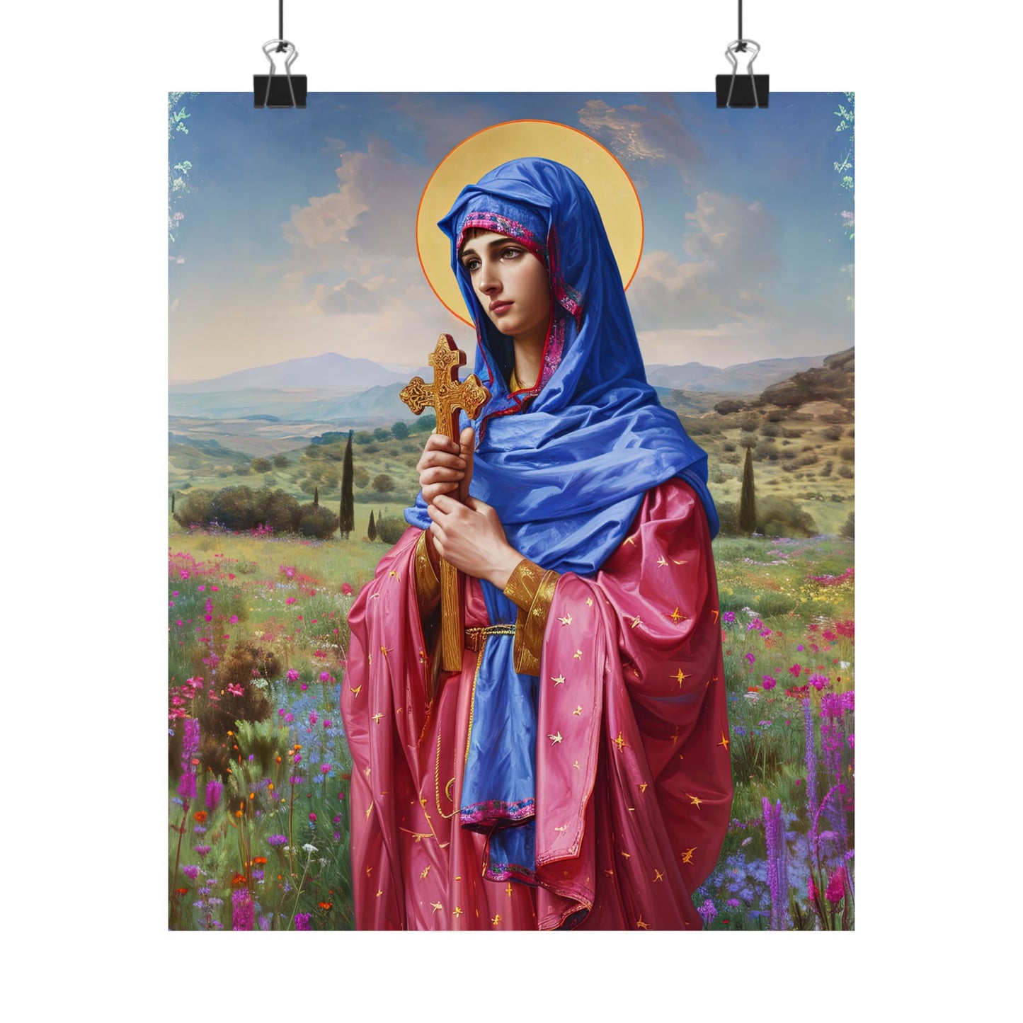 Saint Anysia of Salonika  - Sanctified Souls Print - Multiple Sizes - Premium Matte Vertical Posters