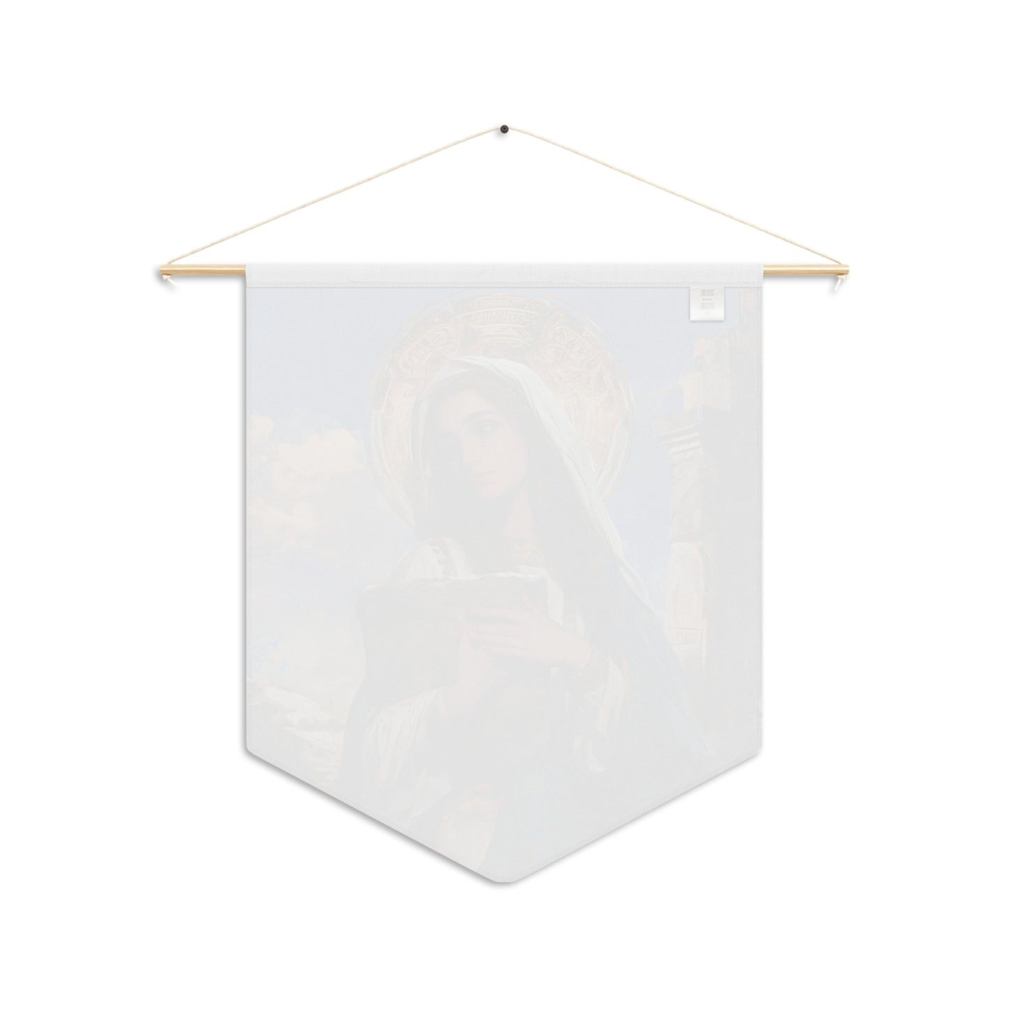 Saint Euphrasia of Constantinople Wall Banner / Wall Hanging - Prayer room art - Catholic Home Art - Large Saint Art - 18" x 21"