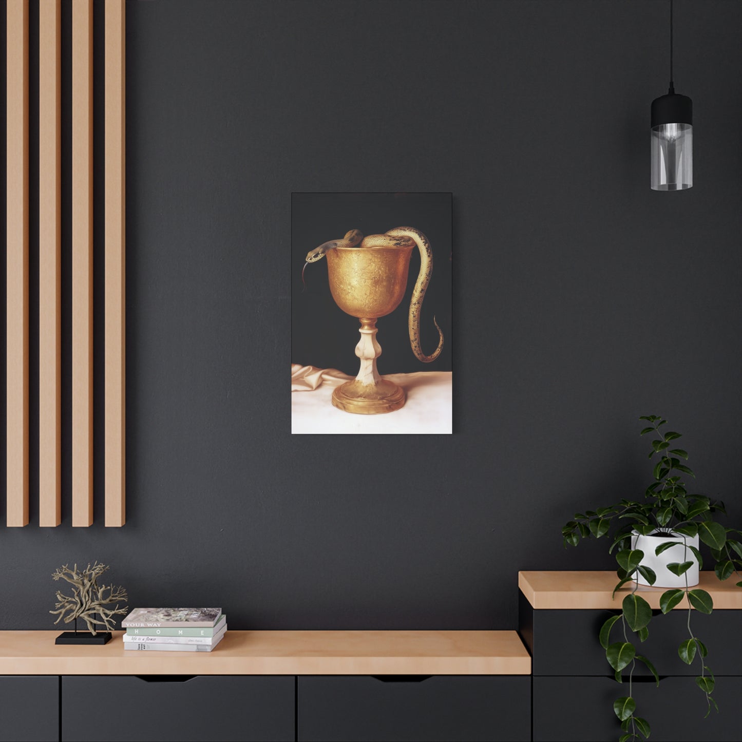 Saint John's Chalice - Gallery Wrapped Canvas - Print - Religious Art for your Home - Catholic