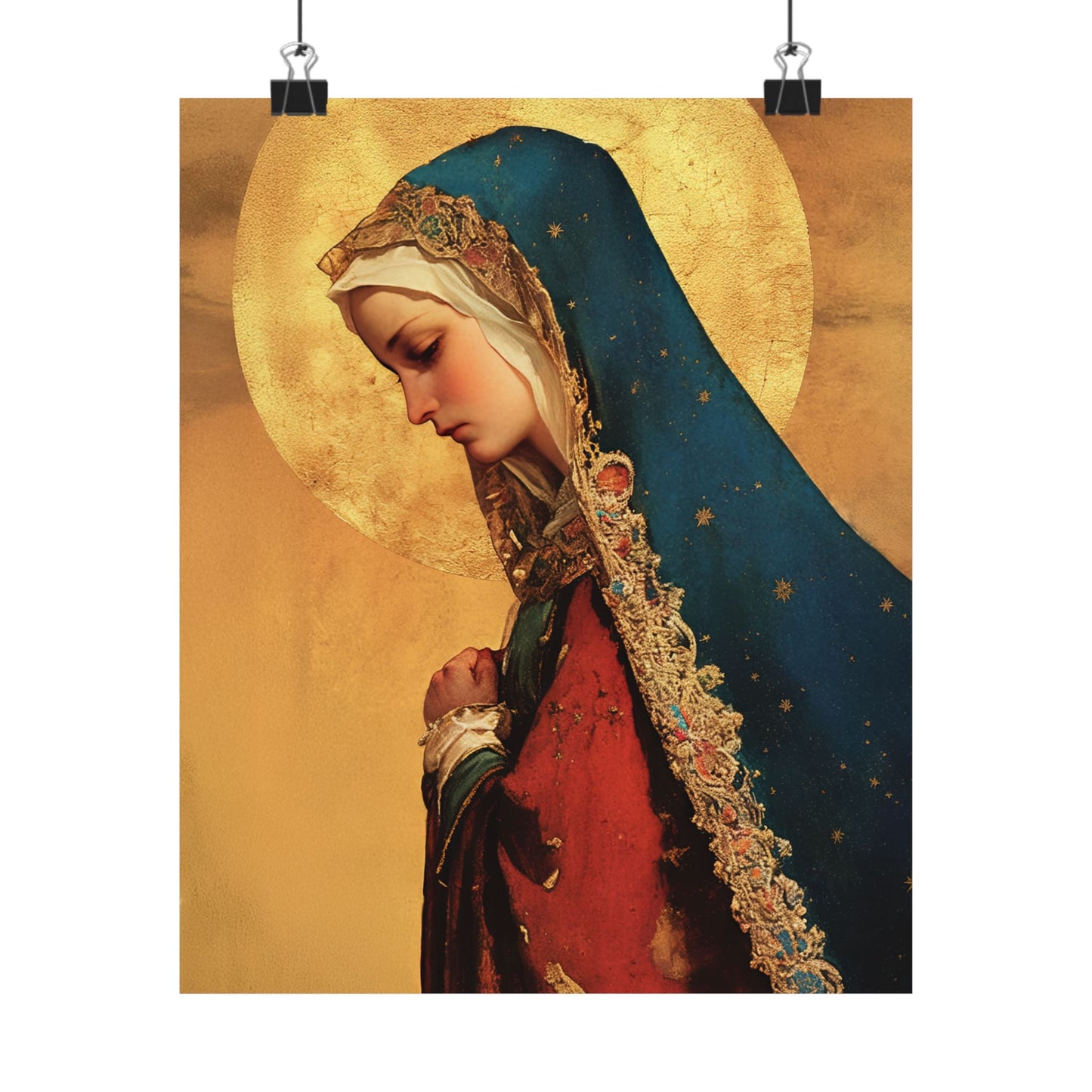 Our Lady of Mercy / Our Lady of Ransom -  Catholic Art - Multiple Sizes - Premium Posters - Catholic Art - Christian Home - Mother Mary
