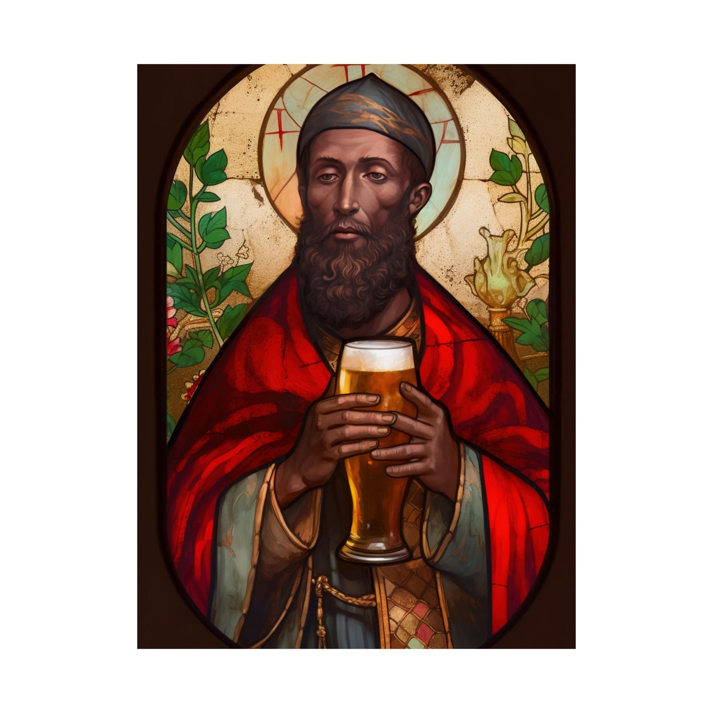 Saint Augustine of Hippo - Sanctified Souls Print - Multiple Sizes - Premium Matte Vertical Posters