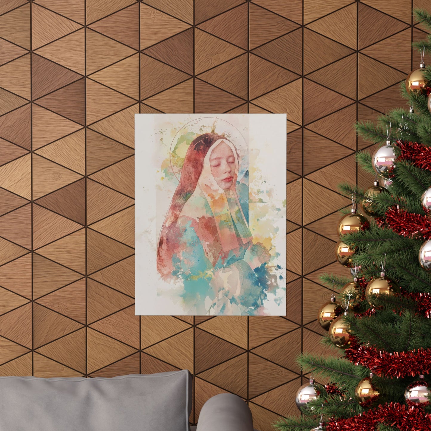 Saint Bernadette  - Sanctified Souls Print - Multiple Sizes - Premium Matte Vertical Posters - Catholic