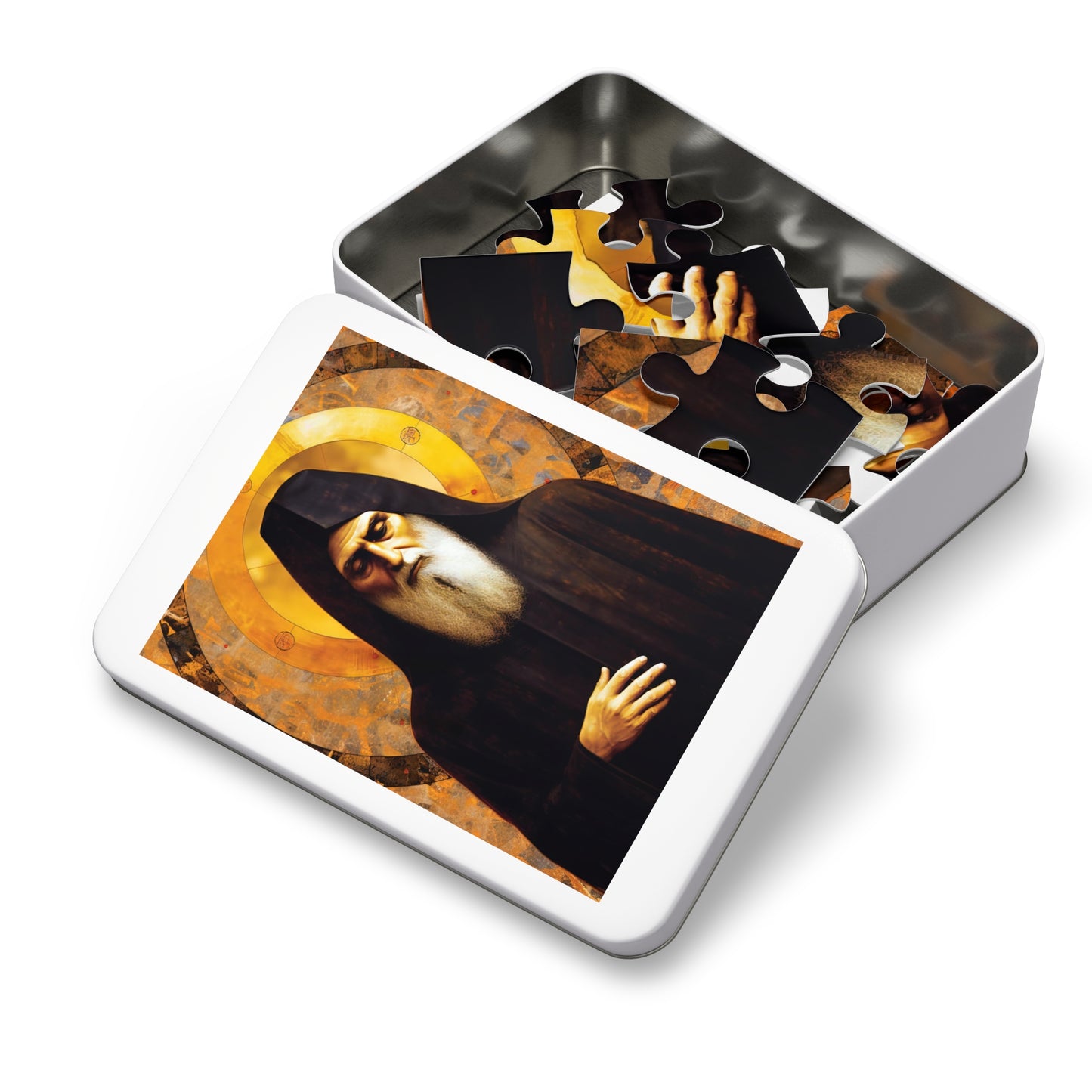 Saint Charbel Makhlouf - Puzzle and Keepsake Tin - Religious Jigsaw Puzzle (30, 110, 252, 500,1000-Piece) - Religious Puzzle