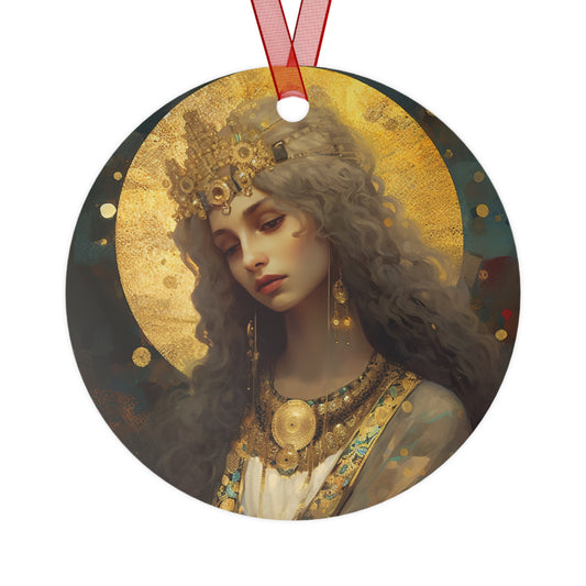 Saint Catherine of Alexandria - Religious Holiday Christmas Ornament and Keepsake - Double sided Keepsake Religious Ornament -