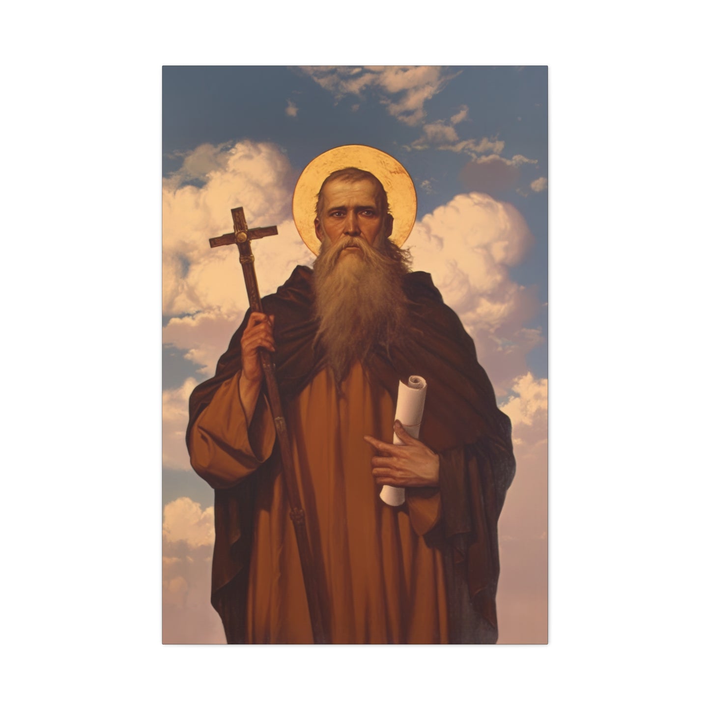 Saint Joannicus the Great / Loannikios of Mount Olympus - Gallery Wrapped Canvas - Print - Religious Art for your Home - Catholic Art Print