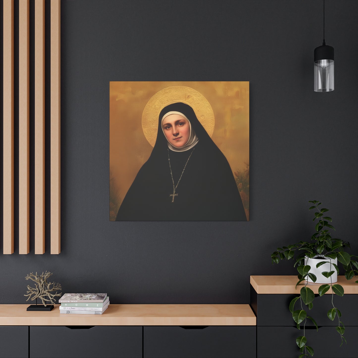 Saint Geltrude Caterina Comensoli - Gallery Wrapped Canvas - Print - Religious Art for your Home - Catholic Art