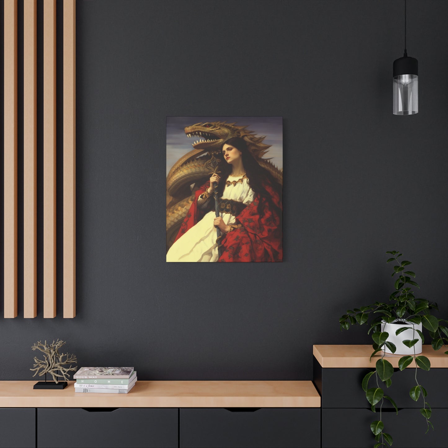Saint Martha of Bethany Canvas Print - Multiple Sizes - Catholic Home art - Museum Wrapped Canvas - Sanctified Souls Print