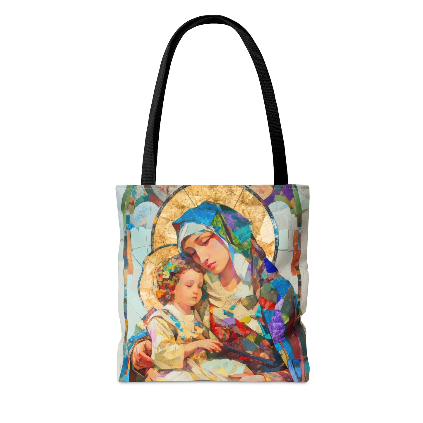 Virgin Mary - Light of All Saints Tote Bag - Large Medium Small Faith Art Bag - Catholic Faith Purse - Religious Carry All