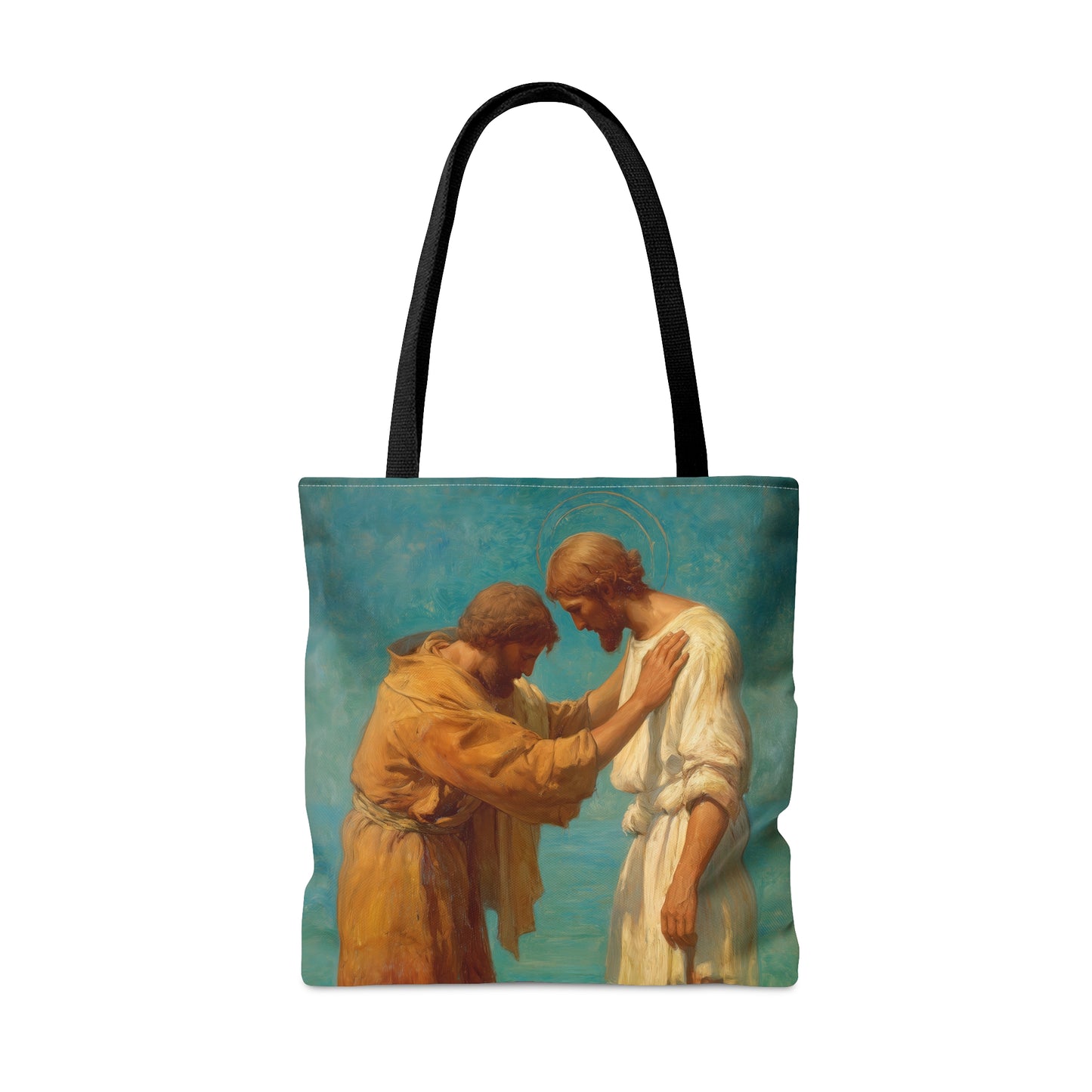 Saint John the Baptist, Servant of the Dawn - Tote Bag - Large Medium Small Faith Art Bag - Catholic Faith Purse - Double Sided