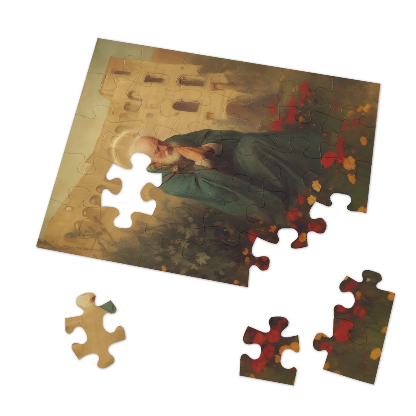 Saint Cyprian - Puzzle and Tin - Religious Jigsaw Puzzle (30, 110, 252, 500,1000) - Gift Catholic Families