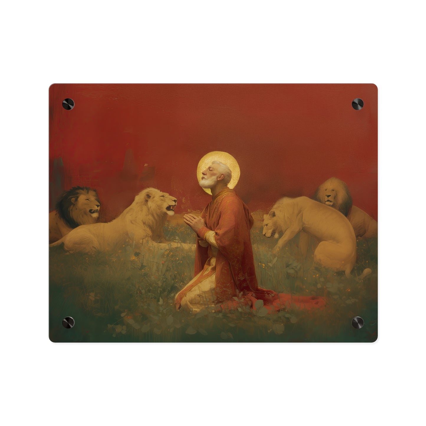 Saint Ignatius of Antioch Wall Art Panel - Ready to Hang Acrylic Print - Catholic Saint Art - Patron Saint Print - No Frame needed