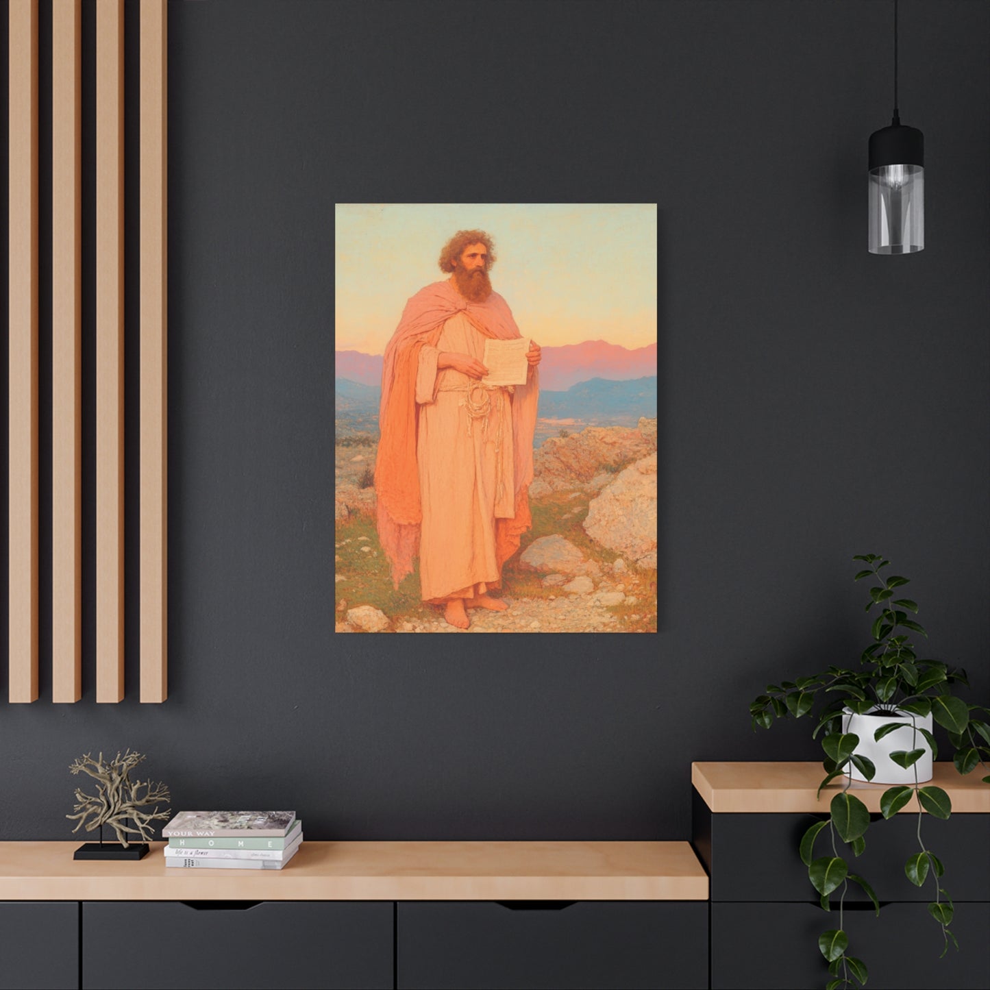 Obadiah - Keeper of the Lord's Warning and Mercy - Gallery Wrapped Canvas - Print - Religious Art for your Home - Catholic Art